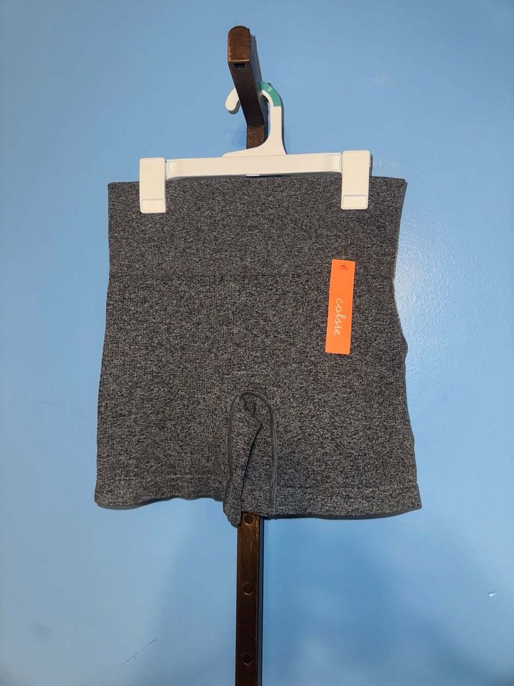 Colsie Seamless High-Waisted Lounge Shorts Gray Size S